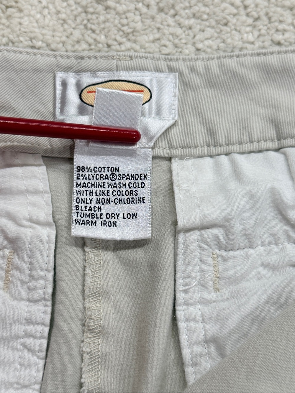 Talbots Women's Flat-Front Khaki Stretch Bermuda Shorts Size 10 - Picture 10 of 10